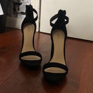 Akira black high heels